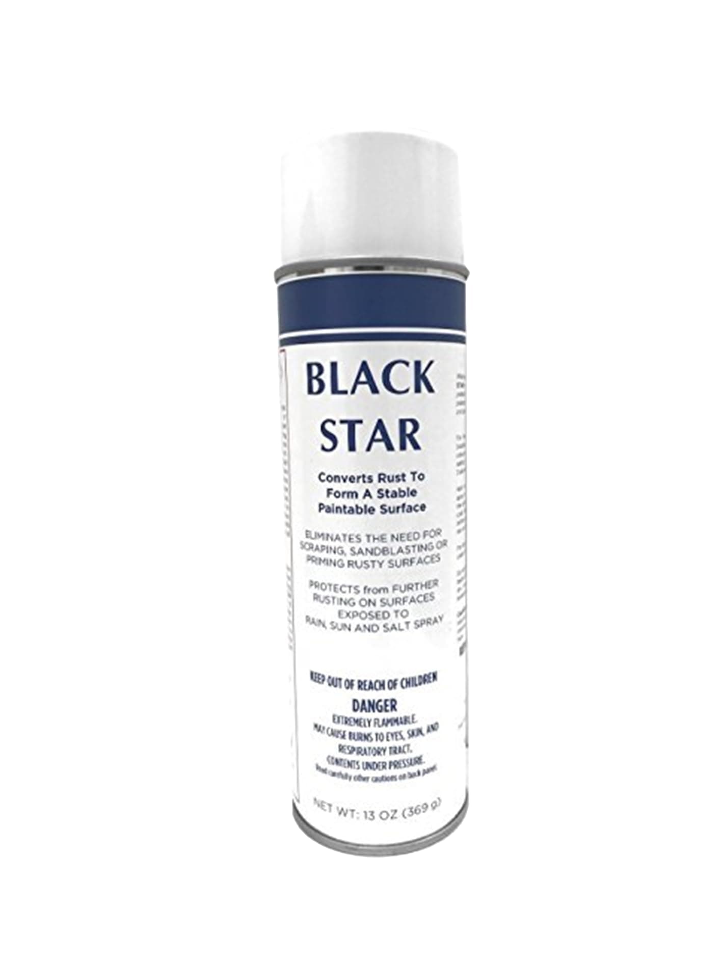 BLACK STAR Rust Converter - Converts Rust on Any Steel Surface - 1 Aerosol Spray Can