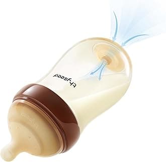 - Thyseed PPSU Anti-Colic Baby Bottle, Breast-Like Slow Flow Nipple for Breastfed Babies (3-6 Months), 8 oz, 1 Pack