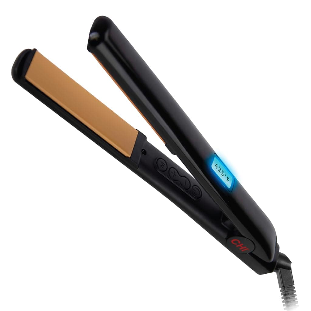 CHI Original Digital Ceramic Hair Straightener 1″ Flat Iron, Professional Tourmaline Hairstyling Tool for Smooth Frizz-Free Hair, Adjustable Digital Temperature Display, Salon-Quality Results