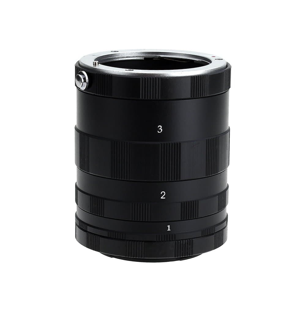 3x Macro Metal Extension Tubes for Micro 4/3/Panasonic Lumix and Olympus PEN