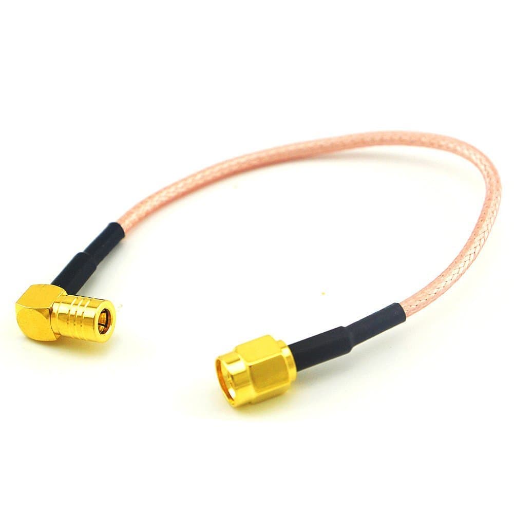 adaptare 60341 Adapter Cable 15 cm Pigtail MCX Right Angle Plug to SMA Port