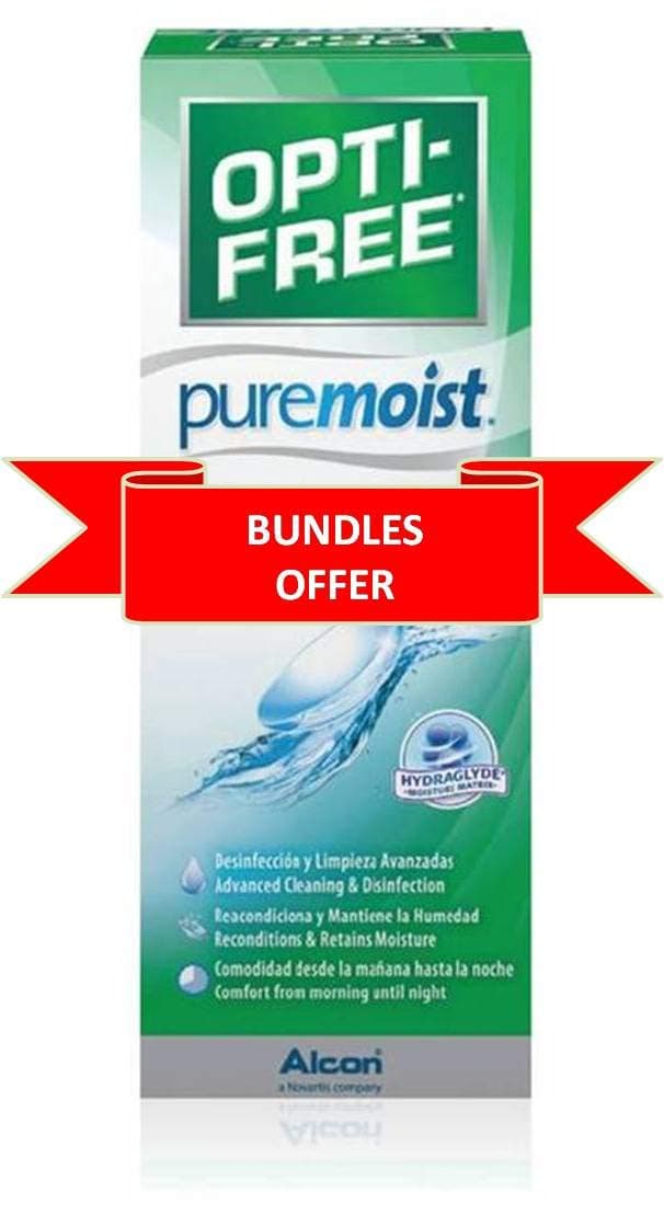 OPTI-FREEPure Moist Contact Lenses Solution (90ml,2)