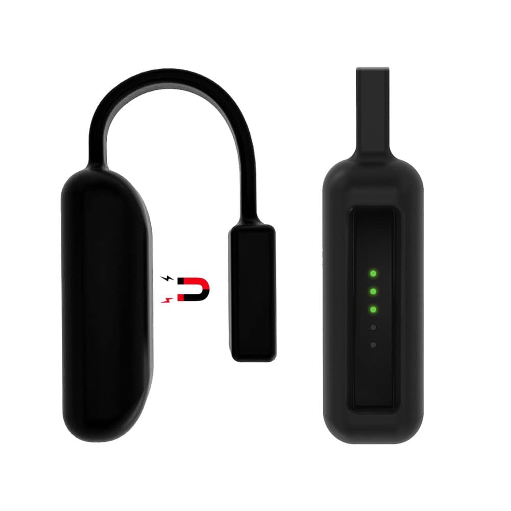 for Fitbit Flex 2 Silicone Clip Holder Built-in Smart Strong Magnetic Clasp Strap for Fitbit Flex 2 (Black)