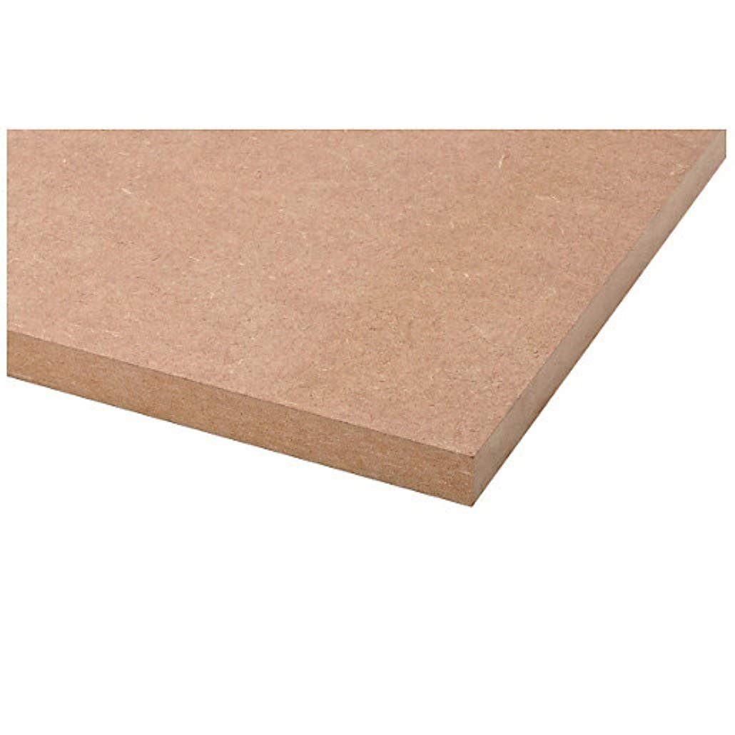 18mm Thick Medium Density Fibreboard Panel, MDF Sheet Material 915mm x 610mm x 18mm (3ft x 2ft) (36" x 24")