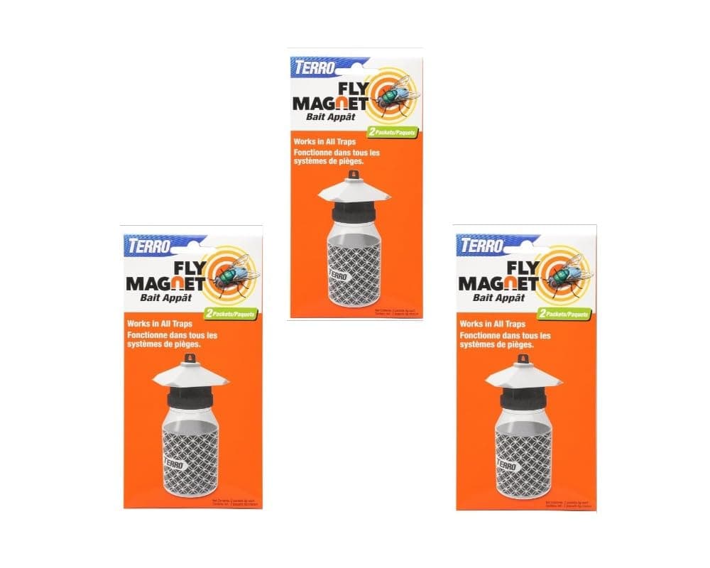Victor M383 Fly Magnet Bait, 3 Pack, 9 Packets