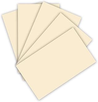 Folia 6308 130 g/m², Coloured Drawing Paper in Beige, DIN A3, 50 Sheets, as a Basis for numerous Crafts