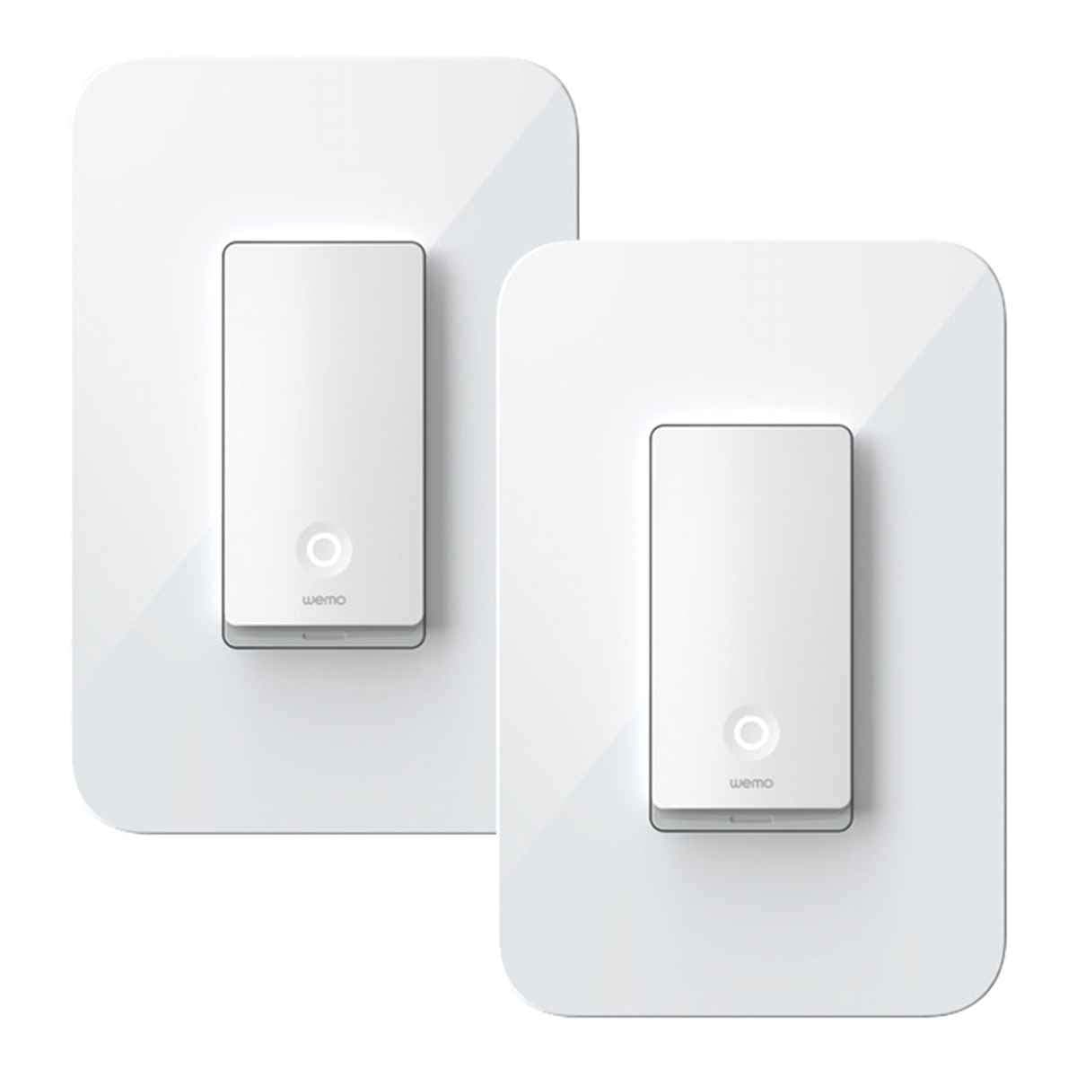 WeMo 2pk 3-Way Light Switch, Toggle, ON-ON-OFF, White