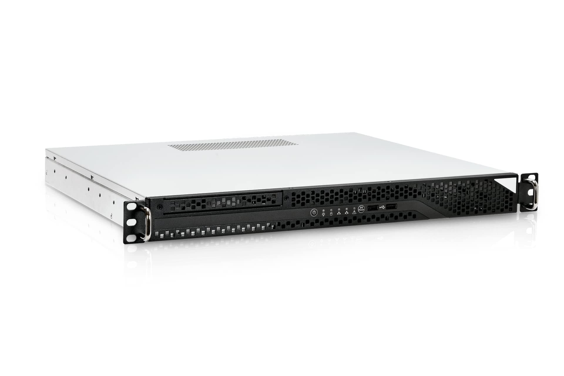 RA100 1U Compact Rackmount Server Chassis with 315W 80+ Gold Power Supply, Front USB 3.0 Ports x 2