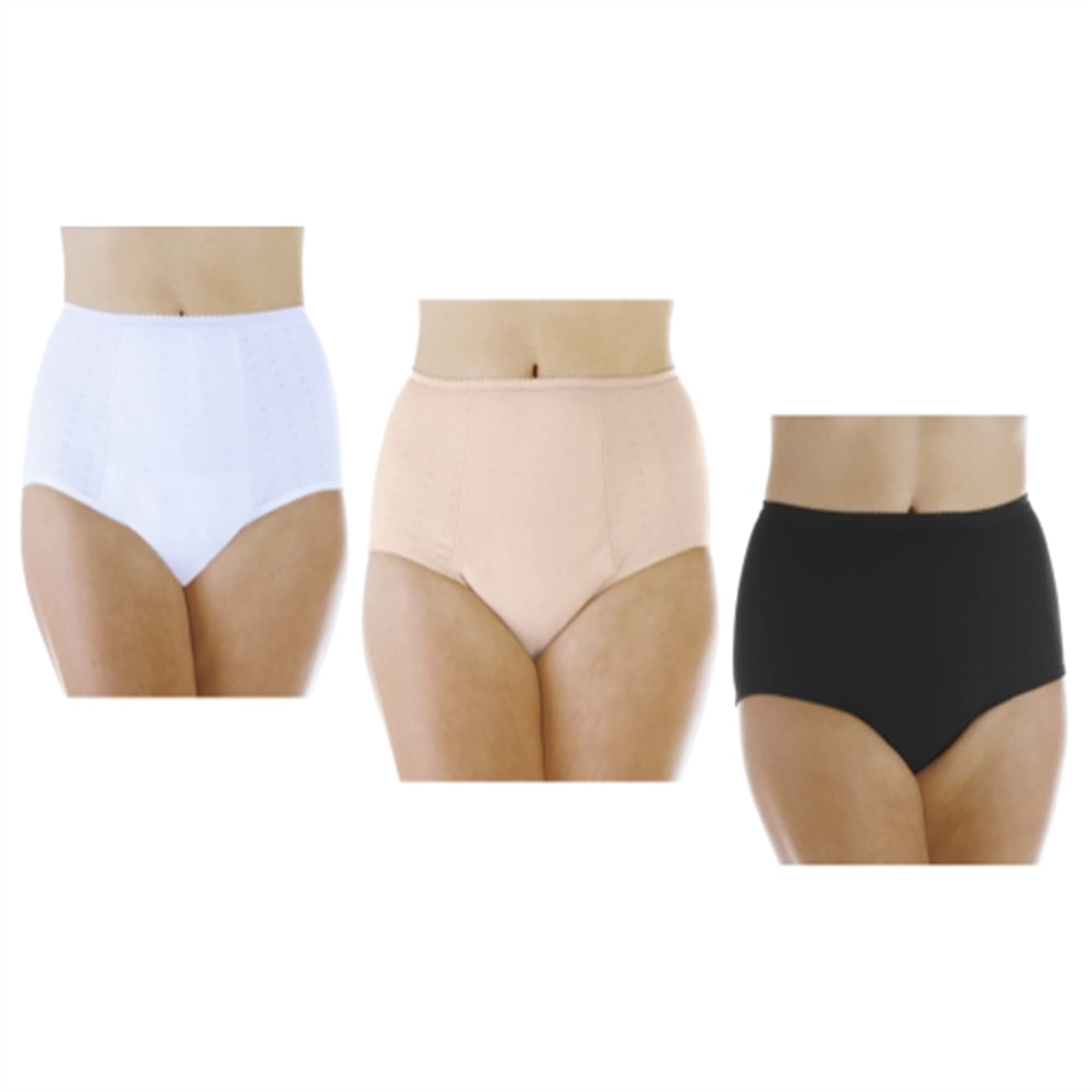 3-Pack Women's Assorted Maximum Absorbency Reusable Bladder Control Panties 1XL (Fits Hip: 43-44")