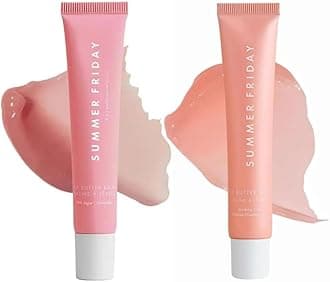 Summer Lip Balm Gloss Lip Oil Tinted Lip Balm Lip Mask Butter Conditioning Instant Brightened Moisture Dry Lips Hydration Sheer Tinted Soothing Pink Lip Care Shine Vanilla (2PC-A&D)