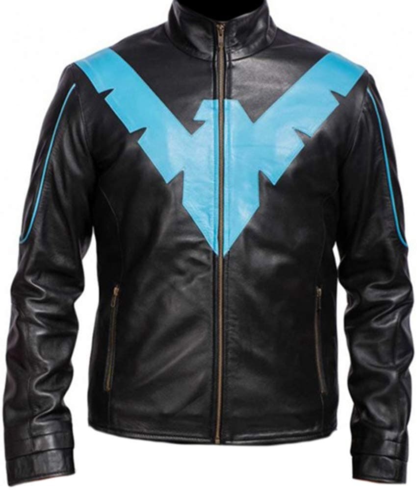 Danny Shepherd Famous Dick Grayson Nightwing Jacket | Night Wing Real Leather Jacket ►Celebs Costumes◄