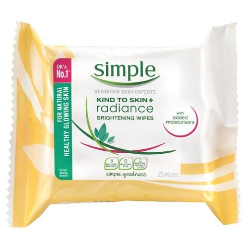 Simple Daily Radiance Cleansing Wipes - 25-Pack