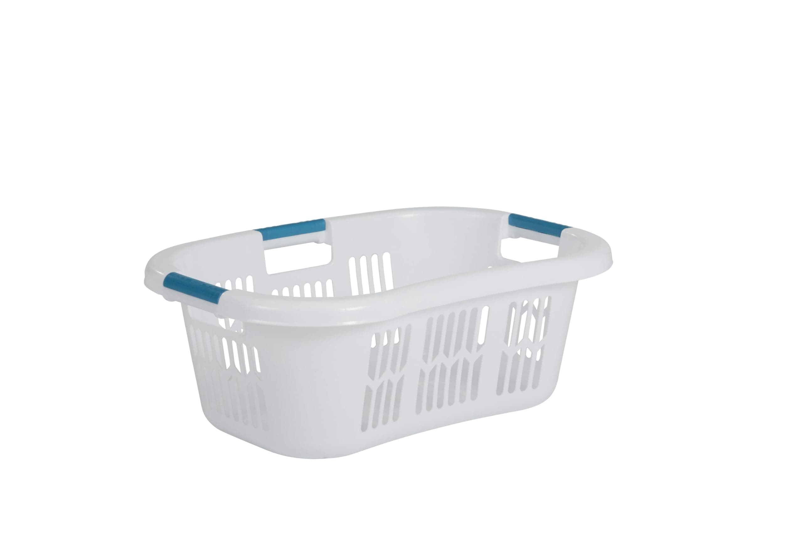 Hip Hugger Laundry Basket, Standard, White