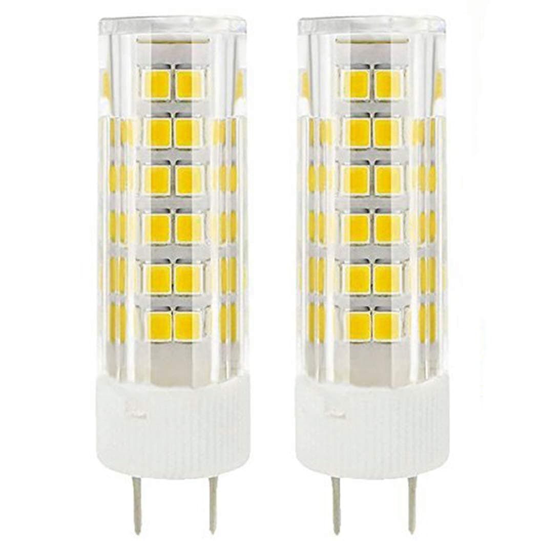 Dimmable LED G8 Light Bulb 6 Watts Warm White T4 G8 Base Bi-pin Xenon JCD Type LED 120V 50W Halogen Replacement Bulb for Under Counter Kitchen Lighting, Under-Cabinet Light (6W, Warm White)