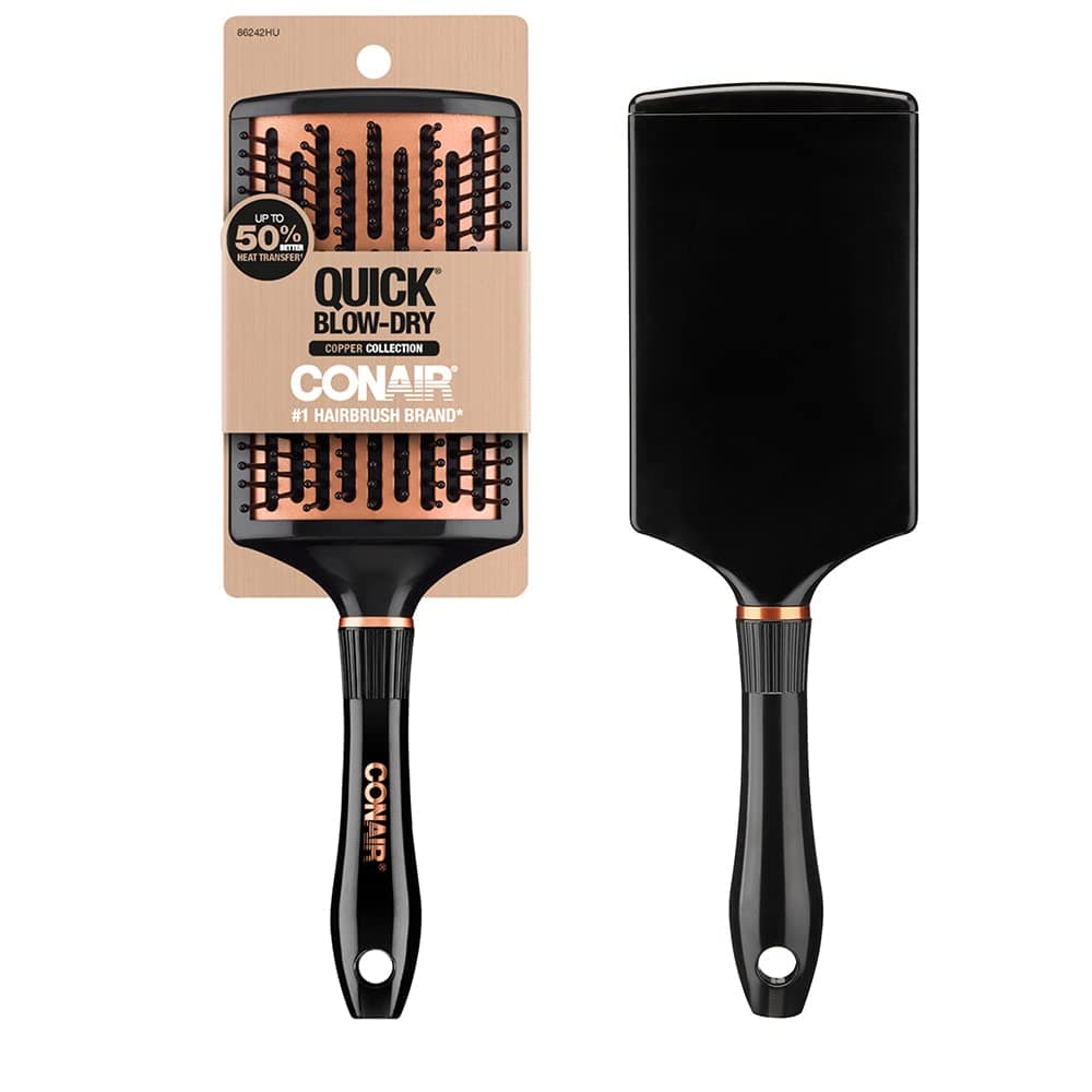 Conair Quick Blow Dry Copper Collection Paddle Brush Dryer