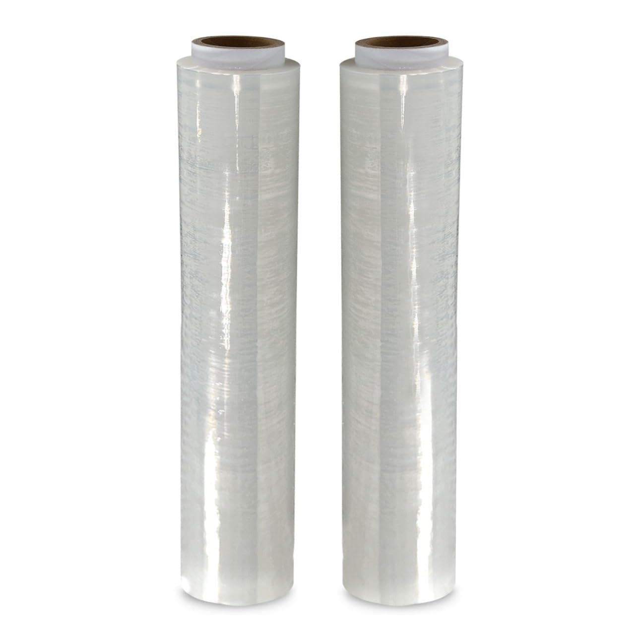 2 Rolls Clear Pallet Wrap 400mm x 250m, Non-Extended, 20mu - Strong Stretch Shrink Cling Film - Ideal for Wrapping - Warehouse, Moving House & Furniture