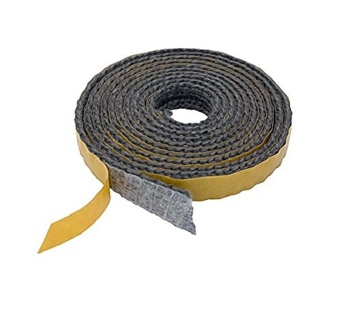 Pyrojoints 502, Flat Tape, self-Adhesive, Black, 2 mm x 8 mm, per metre