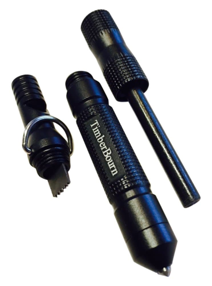 Tactical Magnesium Fire Starter, Whistle, Window Punch & Defense Multi-Tool for Outdoor & Urban Survival Essential for Camping, Hunting, Backpacking, EMS, EMT, First Responders, Rescue