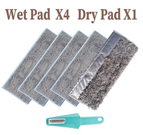 JoyBros Upgraded Replacement Mopping Pads Compatbile with iRobot Braava Jet M6 (6110) (6012) (6112) M Series Washable/Reusable Better Cloth Pad Material Durable and Stain Removal enhancements 9 Pack