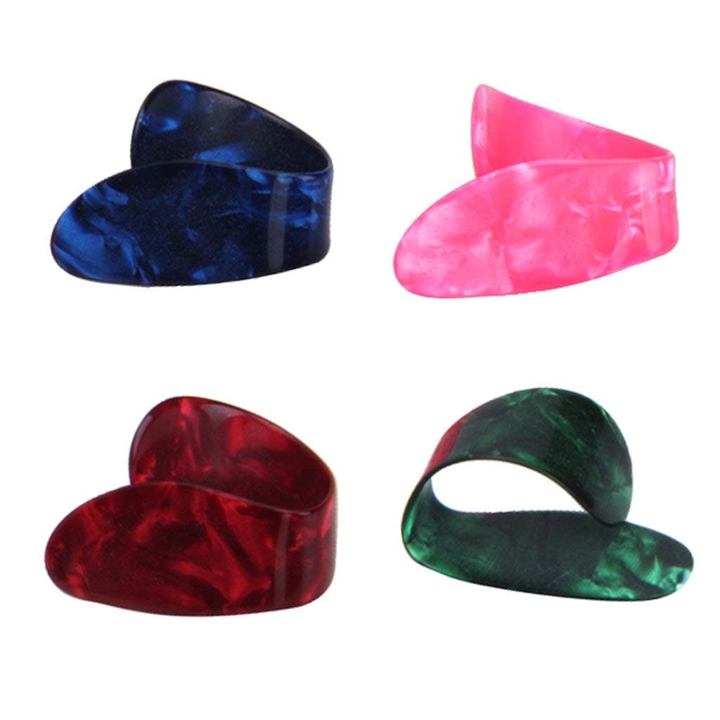 Boombox 4pcs Celluloid Guitar Thumb Picks
