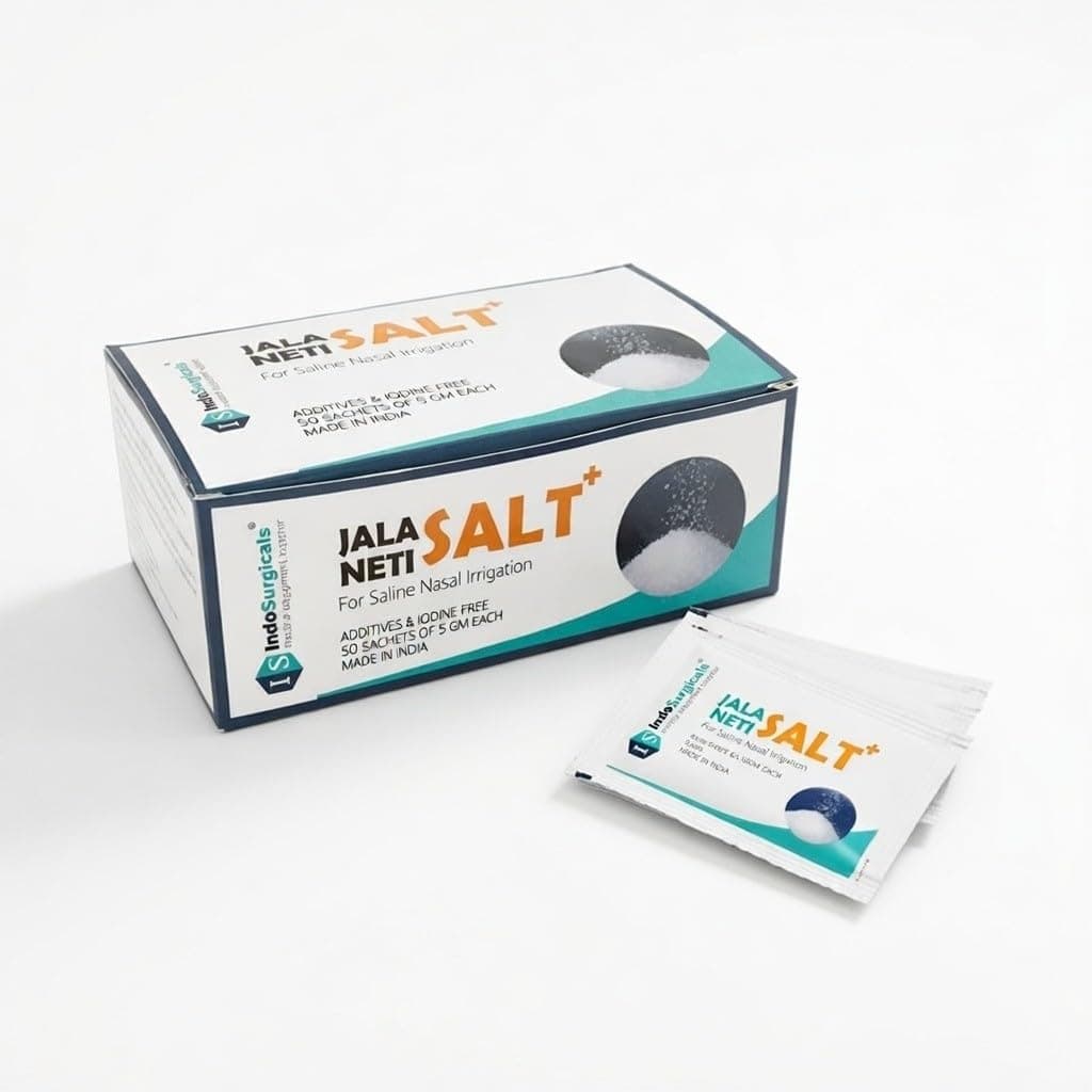 IS IndoSurgicals Jala Neti Salt Plus (Pack of 50 Sachets)