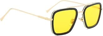 CREEK Iron Man Tony Stark Metallic Sunglasses for Men and Boys