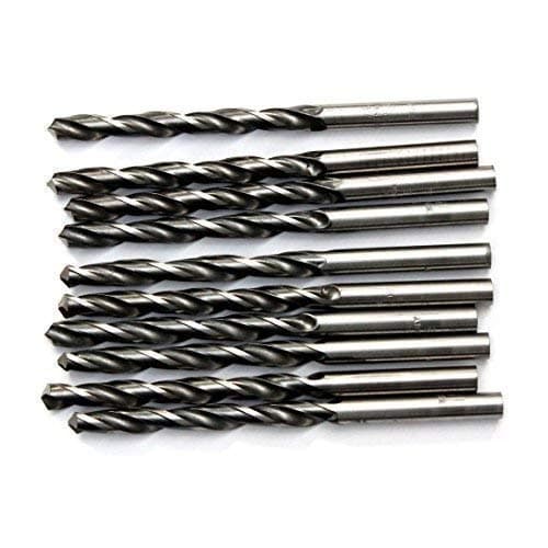 10 x 4.5MM PROFESSIONAL HSS METAL DRILL BITS. MADE IN GERMANY (SILVER)