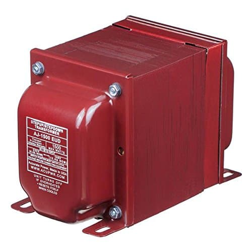 1500 Watt Step Up/Step Down Voltage Transformer - Use 100-Volt Appliances in 230-Volt Countries, Vice-Versa – AJ-1500EUD