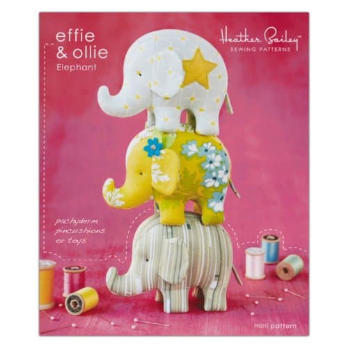 Heather Bailey Effie & Ollie Elephant Toy Pattern
