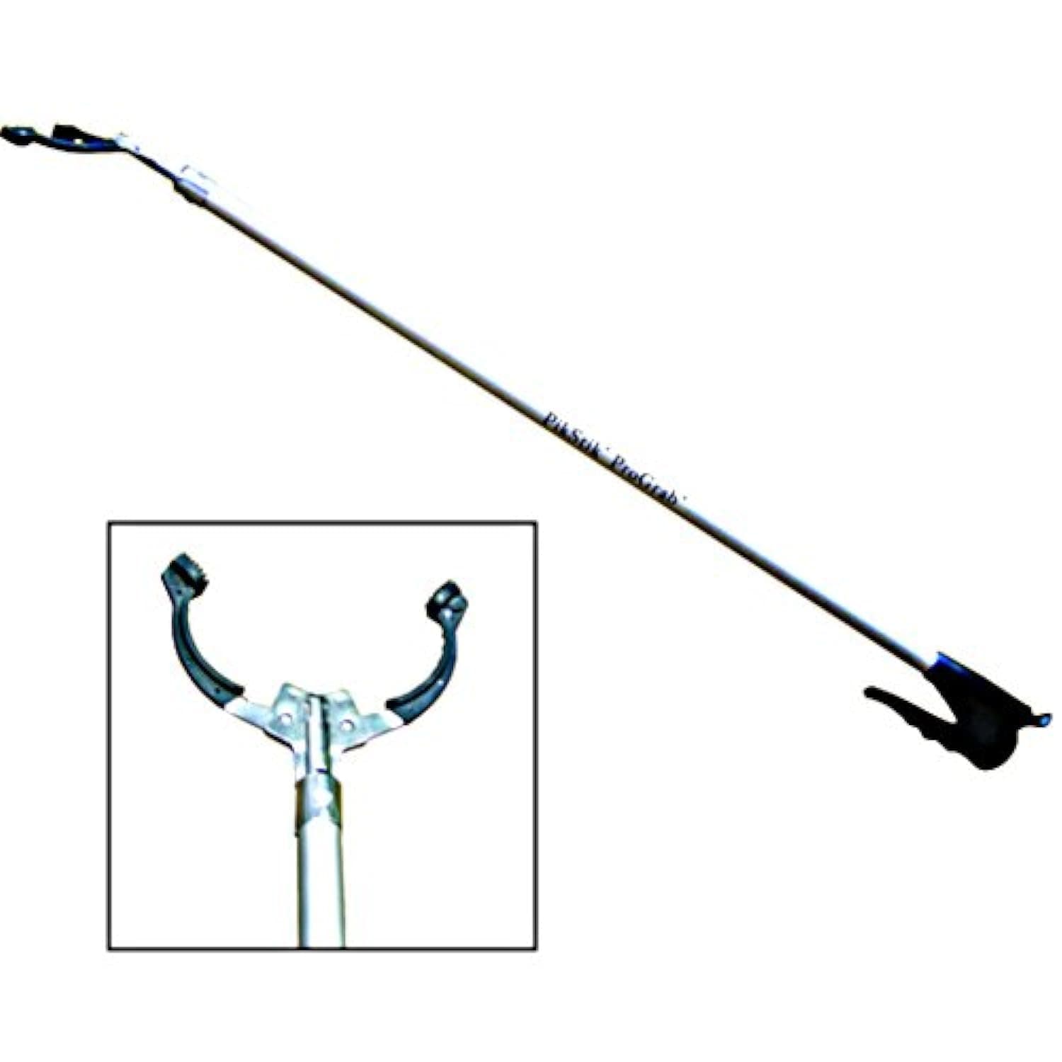 PikStik 36" Prograb, 0.8 Pound with Durable and Rust-Proof Stainless Steel Double-Point Design, Ergonomic Handle and Protective Nylon Strap