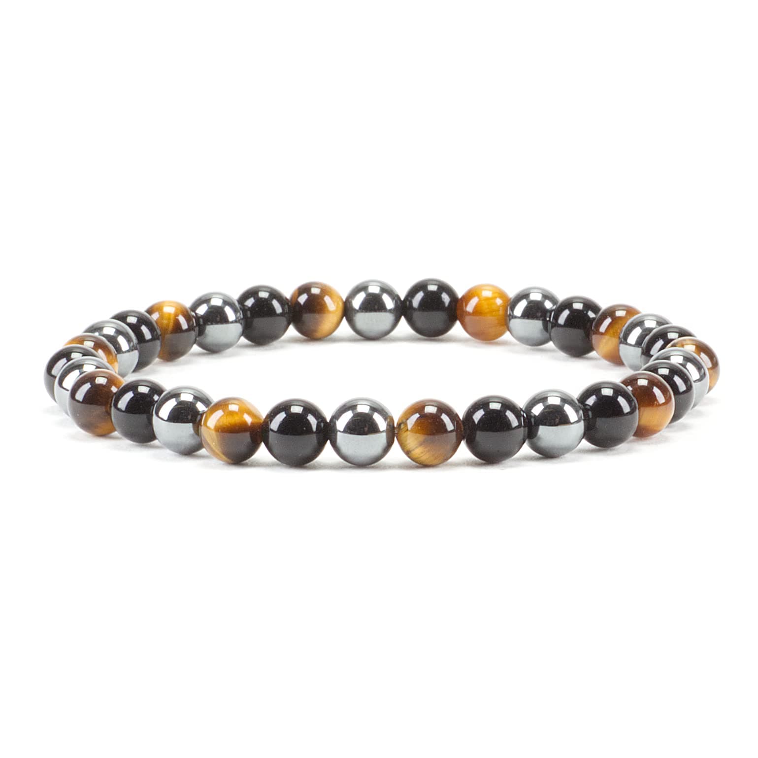 Cherry Tree CollectionSmall, Medium, Large Sizes - Gemstone Beaded Bracelets For Women, Men, and Teens - 6mm Round Beads