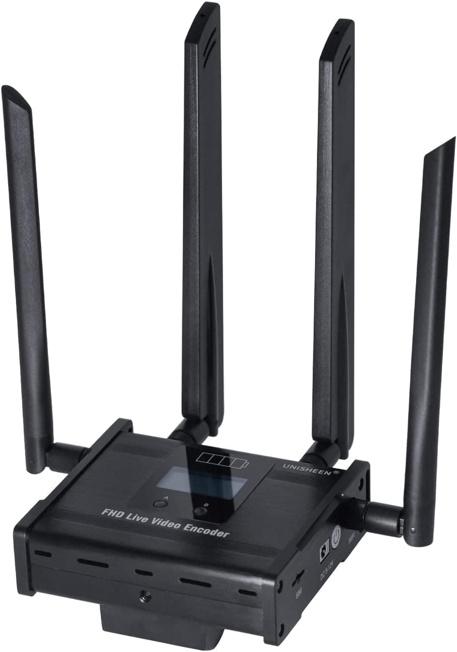 4G Video Encoder-H.264 & H.265 Low Latency Live Stream Transmitter for IP Broadcast WiFi Connectivity Ideal for Church Services,Education,Gaming,andSurgical Use (RTMP, RTMPS, SRT, RTSP)