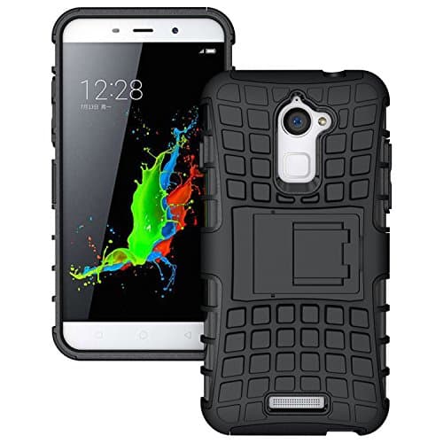 CoolPad Note 3 Lite Case, TFBOYS Full Body Hybrid Combo High Impact Rugged Shockproof Case with Kickstand For Coolpad Note 3 Lite (Black)