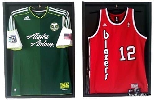 Jersey Display Case Jersey Display Frame Jersey Shadow Box Double Lot of 2 Standard Black