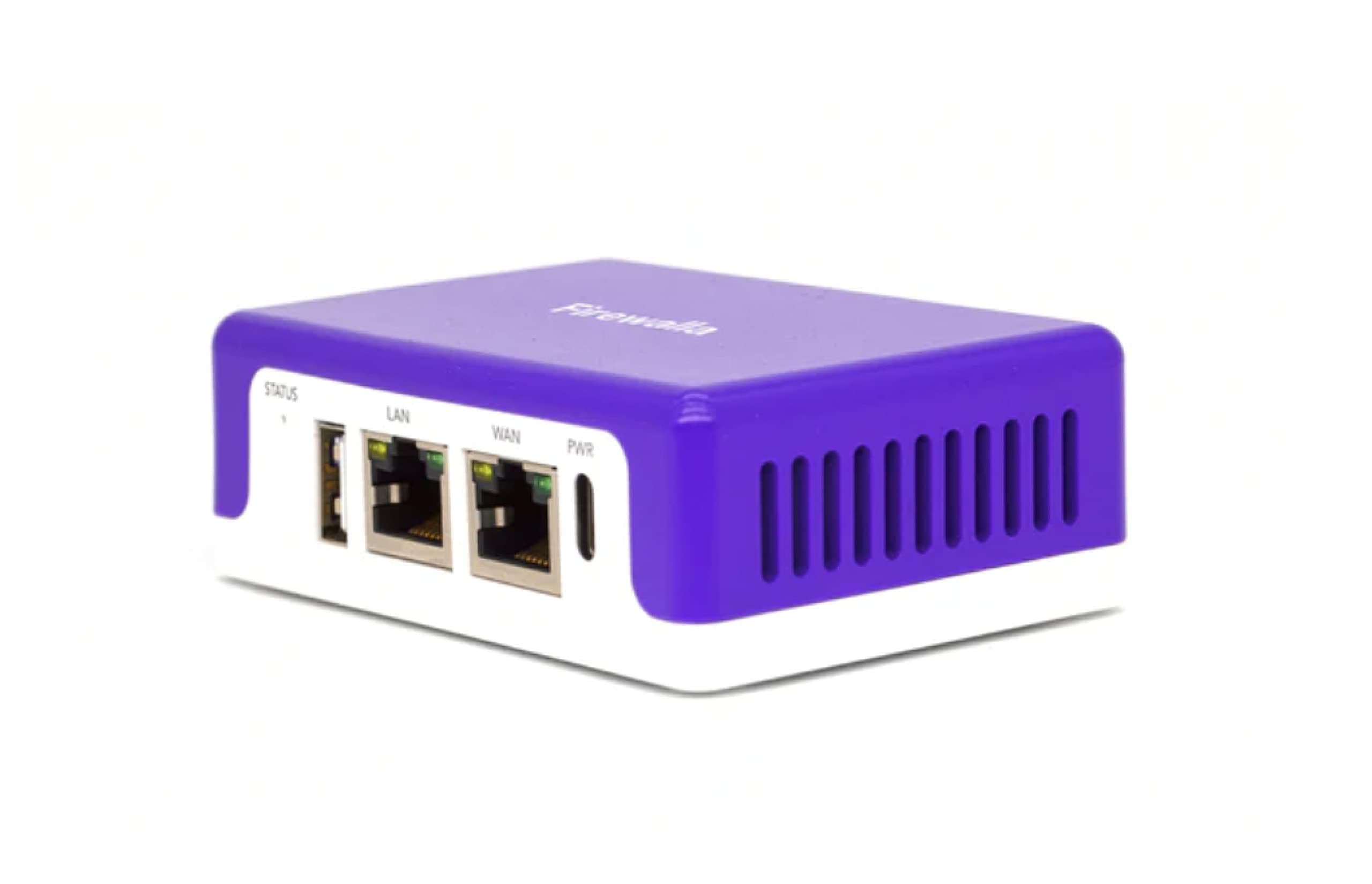 Cyber Security Firewall for Home & Business, Protect Network from Malware and Hacking | Smart Parental Control | Block Ads | VPN Server and Client | No Monthly Fee (Purple SE)