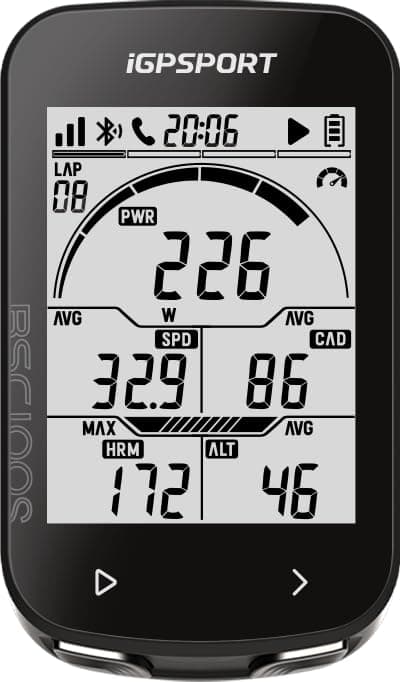 iGPSPORT BSC100S Wireless Cycle Computer, Waterproof Bike Computer Cycling Speedometer IPX7 with 2.6 inch Auto Backlight Screen, ANT+/BLE5.0 Sensors and 40 Hours Battery Life