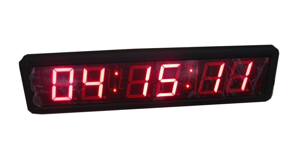 AZOOU 2.3" High Character LED Wall Clock LED Digital Timer Countdown and Up b...