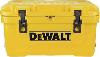 DEWALT 45 Qt Roto Molded Cooler, Heavy Duty Ice Chest for Camping, Sports & Outdoor Activities