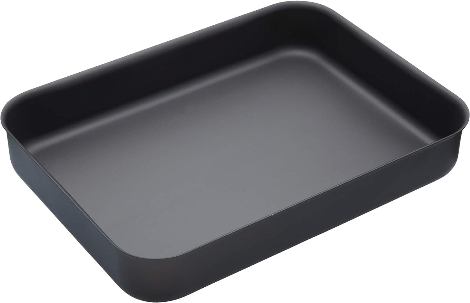 MasterClass Hard Anodised Roasting Tin, Non Stick Aluminium Roasting Tray, Teflon Coated, 37 x 26.5 cm, Black