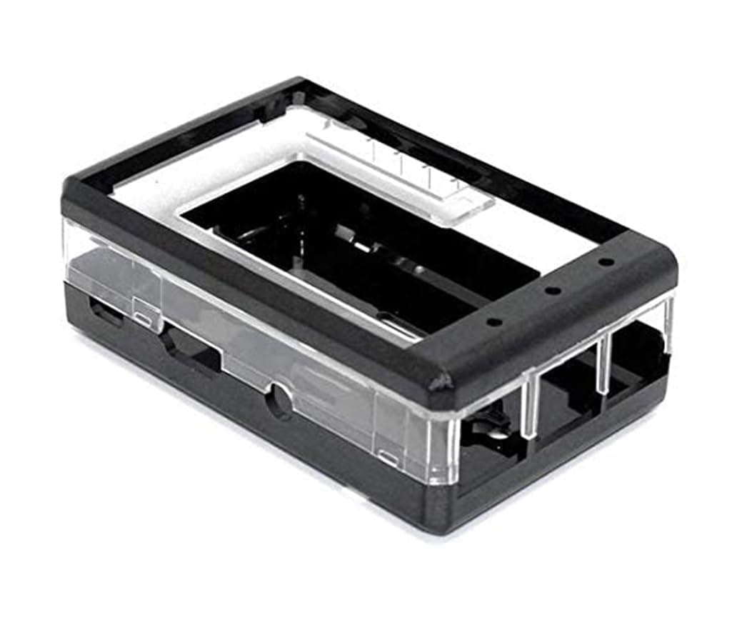 SB Components Premium Case for Raspberry Pi 3 B+, 3, 2B and 3.2" TFT LCD Protective Raspberry Pi & LCD Case Cover - Black