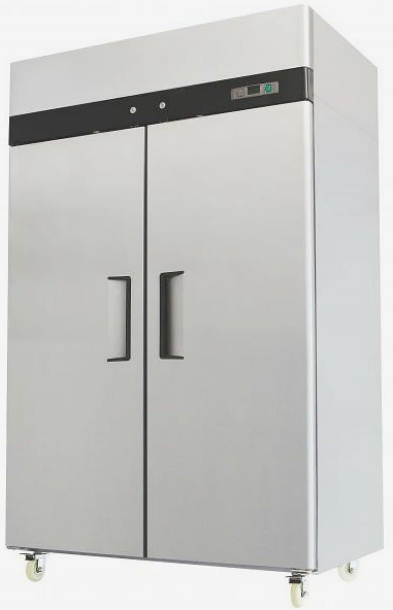 52 Inch Freezer Double Solid Doors Stainless Steel Reach-in Commercial Grade Restaurant 44.5 Cubic Ft Model MBF8002