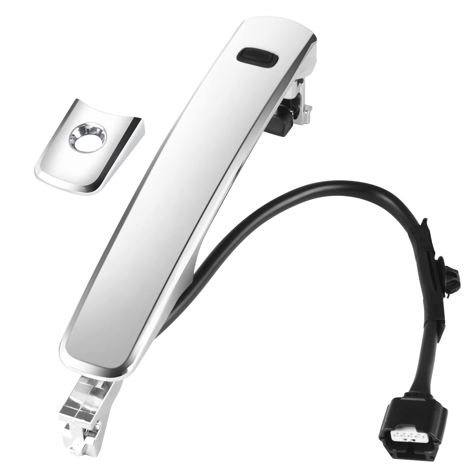 BINWUHI Chrome Exterior Front Left Driver Side Outside Door Handle with Smart Entry Keyless Compatible with 2010 2011 2012 2013 Nisan Rogue Replaces OE# 80640CZ31B 80640-CZ31A 80645-CA000