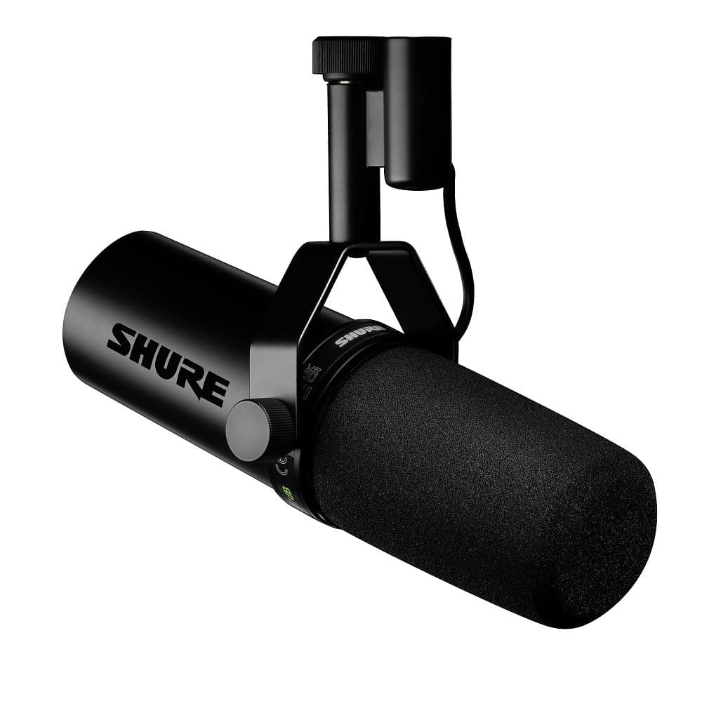 SM7dB Dynamic Vocal Microphone w/Built-In Preamp for Streaming, Podcast, and Recording, Wide-Range Frequency, Warm and Smooth Sound, Rugged Construction, Detachable Windscreen - Black