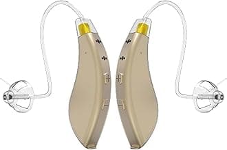 BlaidsX Pro Programmable Hearing Aids for Adults with Mobile App Hearing Test & Noise Cancellation, Hearing Aids for Seniors with Bluetooth, Dual Mic & 48 DSP Channels (Both Ears, Beige)