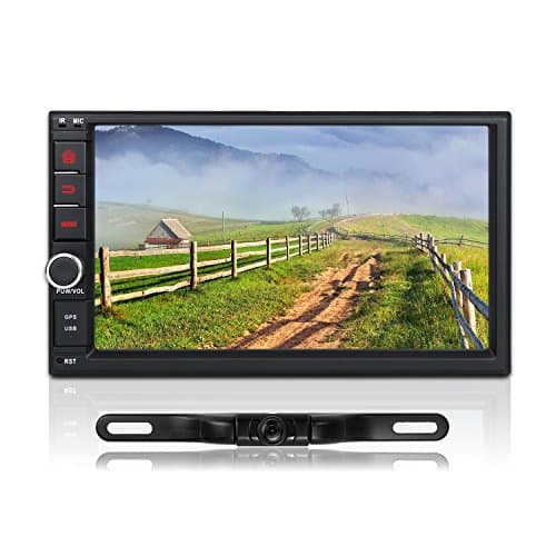 NAVISKAUTO Android 5.1 Lollipop Quad Core 7 inch 2 Din Car Stereo Radio HD 1024600 Touch Screen GPS Without DVD Player Support 3G WIFI Bluetooth OBD2 Mirror Link with Backup Camera (RQ0264E+Y0812)