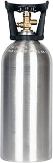 New 10 lb. Aluminum CO2 Cylinder with Carry Handle and CGA320 Valve
