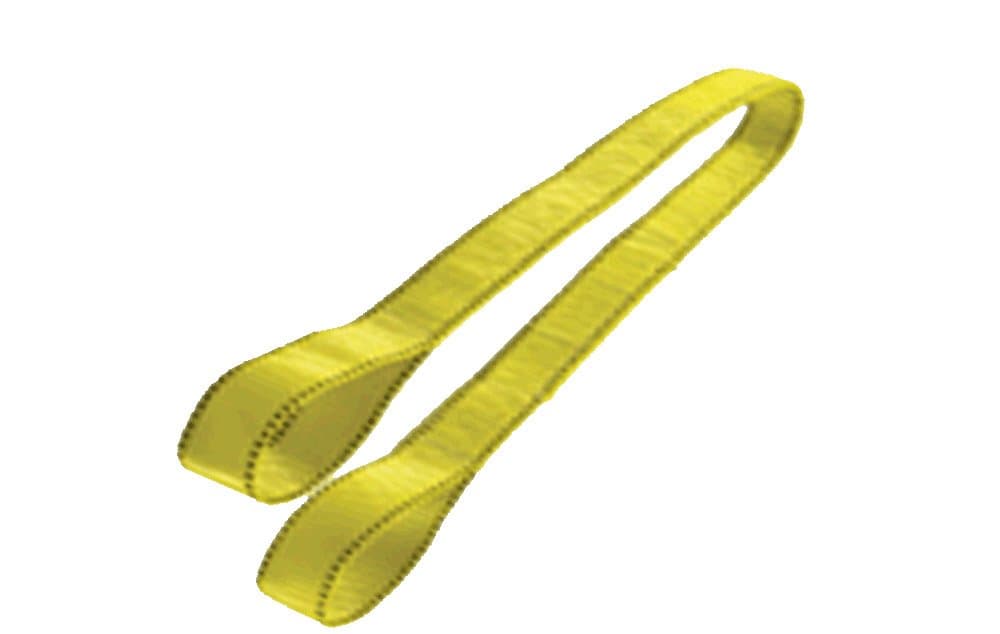 1 - 2" Width USA Made Standard Nylon Lifting Sling 8 Feet Long Eye To Eye + Tag