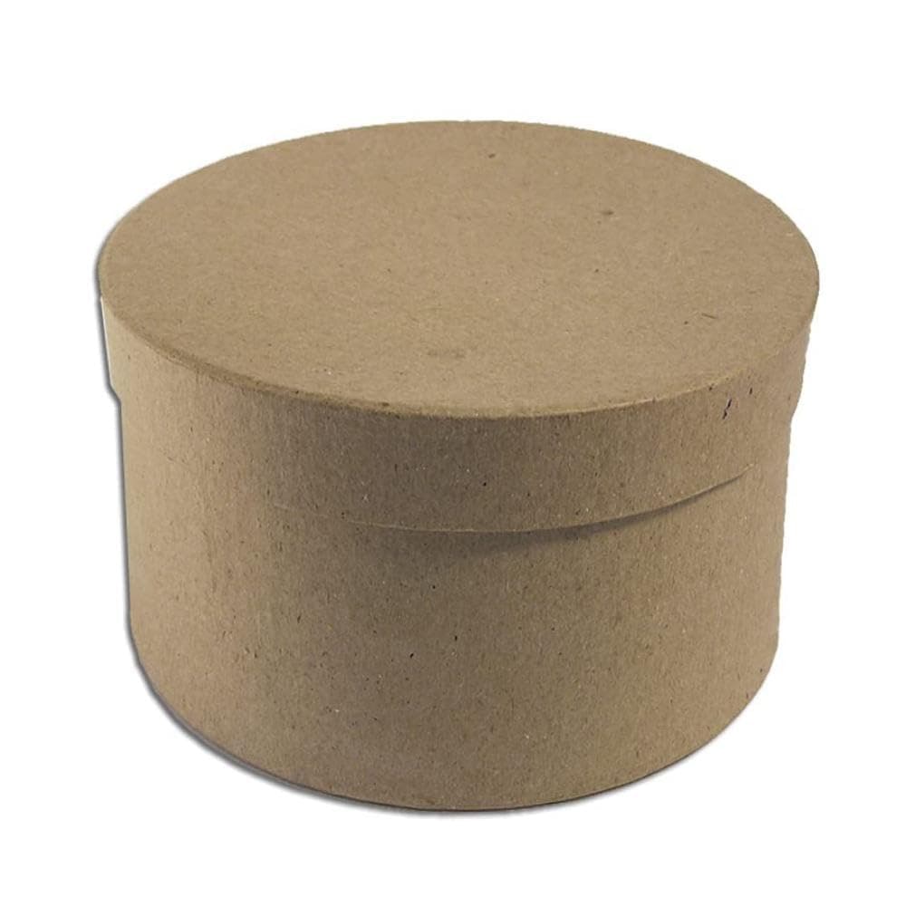 Paper Mache Box, Brown
