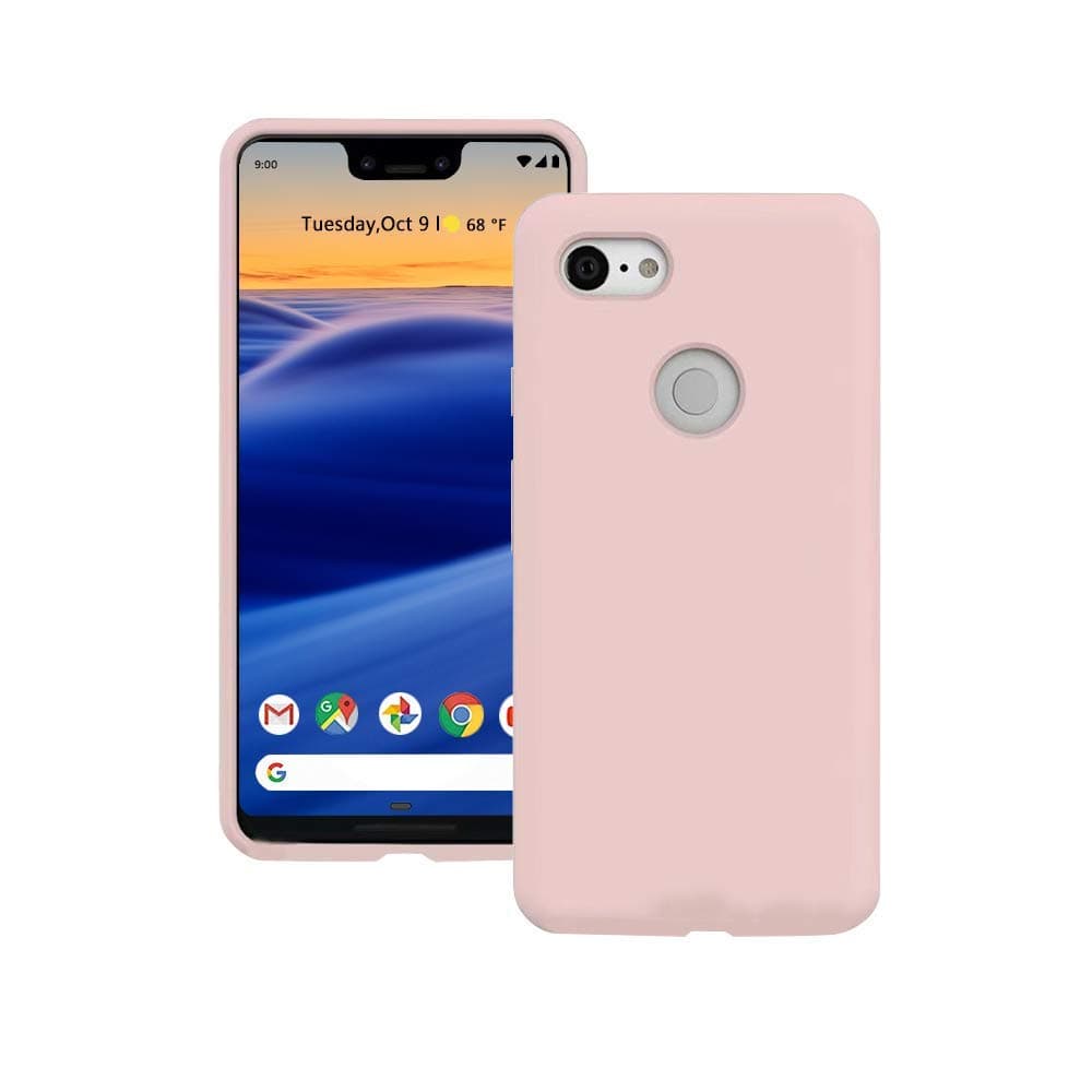 Google Pixel 3 XL Case, Liquid Silicone Gel Rubber Matte Case[Comfortable Grip] Drop Shockproof Full Body Protection Phone Case[Screen & Camera Protection] for Google Pixel 3 XL 2018 6.3 inch - Pink