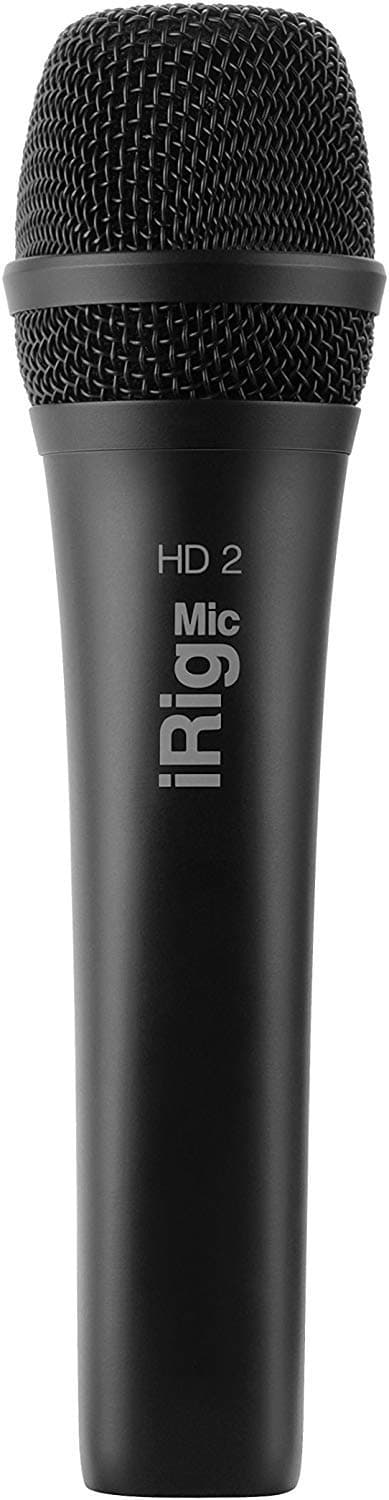 IK Multimedia iRIG Mic HD 2 - High-Resolution Microphone for iOS and Mac, High Quality Sound, Professional Recording, Compatible with iPhone, iPad, Mac and PC